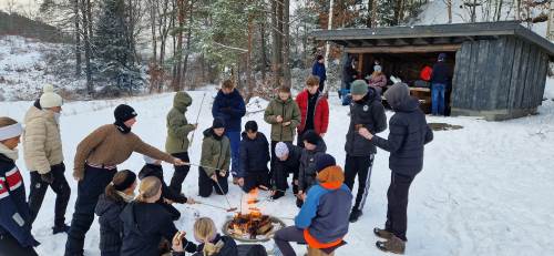 I dag lærte vi å lage Pagodebål